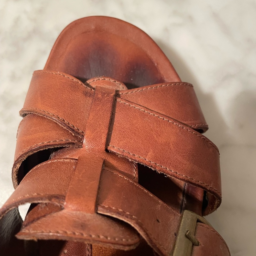 Ariat Brown Leather Sandals - Picture 8 of 11